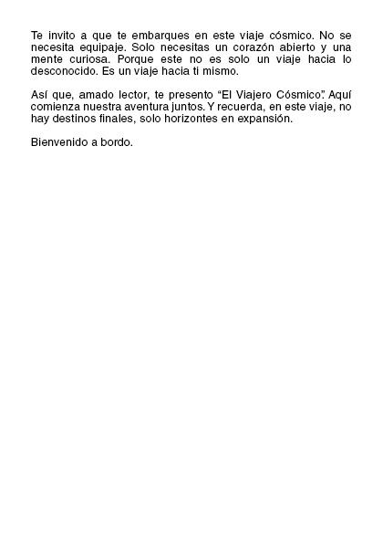 El Viajero Cósmico: Un Recorrido por la Vida, la Muerte y la Evolución del Ser (PDF).