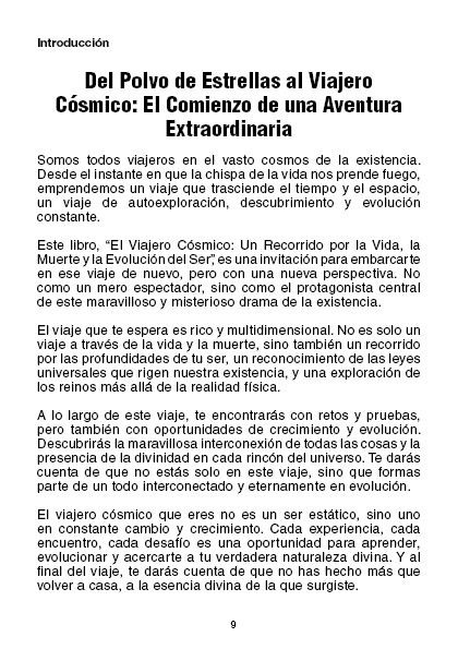 El Viajero Cósmico: Un Recorrido por la Vida, la Muerte y la Evolución del Ser (PDF).