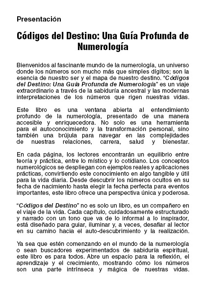 Códigos del Destino: Una Guía Profunda de Numerología (PDF).