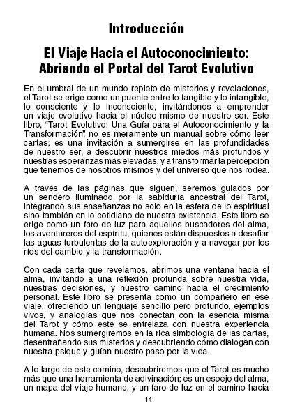 Tarot Evolutivo: Una Guía para el Autoconocimiento y la Transformación (PDF).